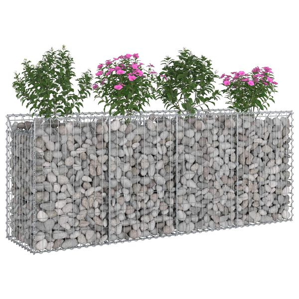 vidaXL &Alpha;&nu;&alpha;&sigma;&eta;&kappa;&omega;&mu;έ&nu;&omicron; &kappa;&rho;&epsilon;&beta;ά&tau;&iota; gabion 2 pcs &Alpha;&sigma;&eta;&mu;ί 200 x 50 x 80 &epsilon;&kappa;