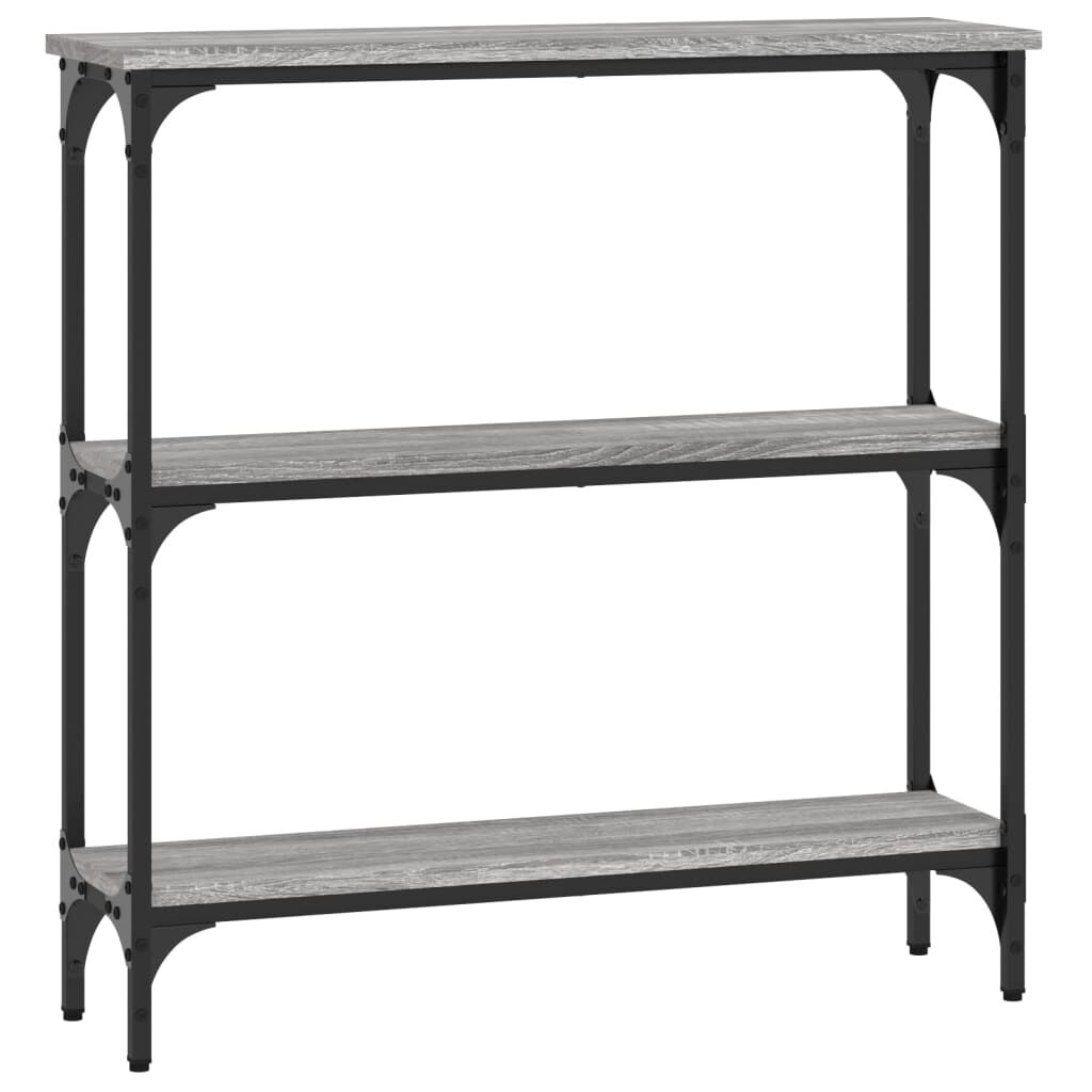 vidaXL Τραπέζι Κονσόλα Γκρι Sonoma 75x22,5x75 εκ. Επεξεργασμένο Ξύλο