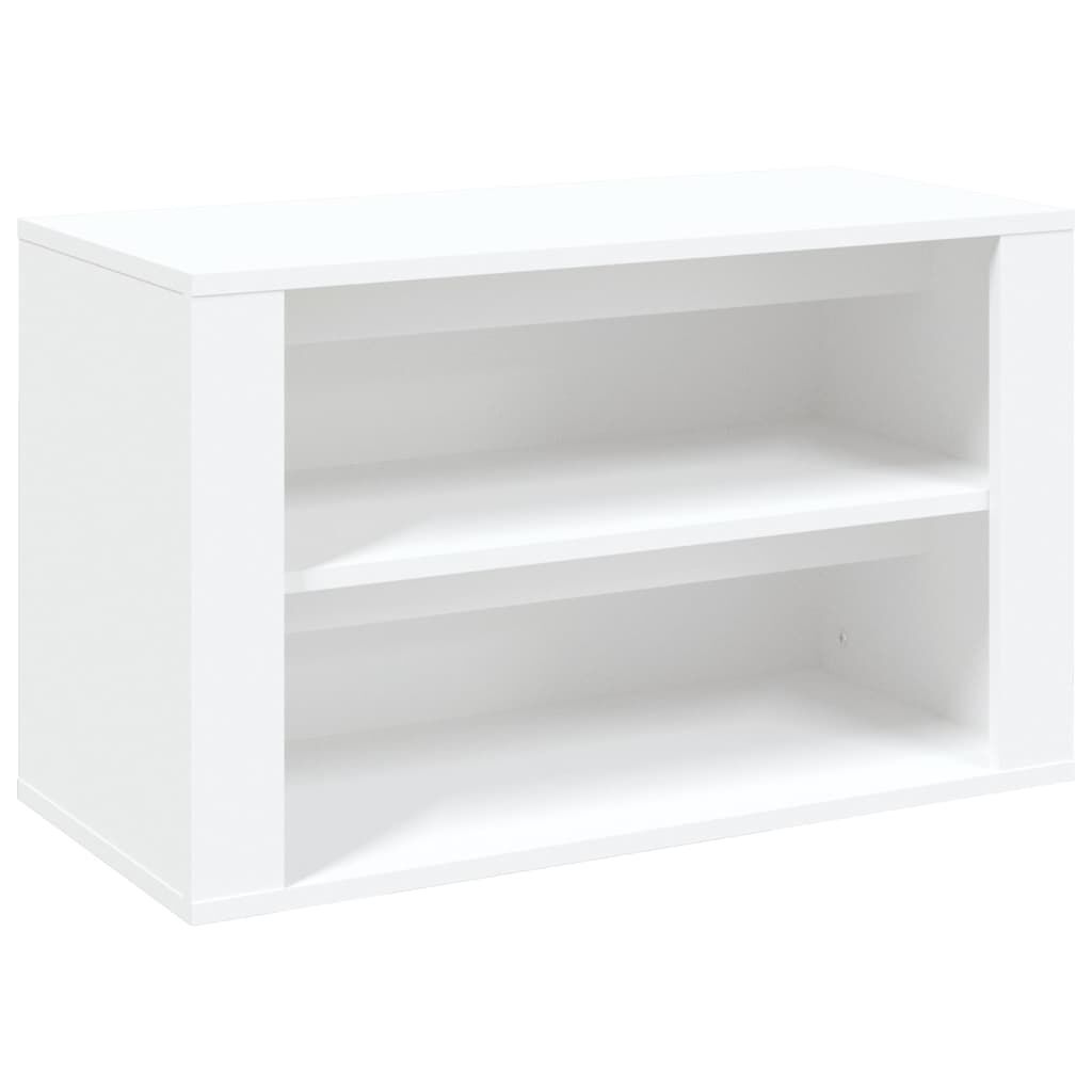 vidaXL Παπουτσοθήκη Λευκή 75x35x45 εκ. από Επεξεργασμένο Ξύλο