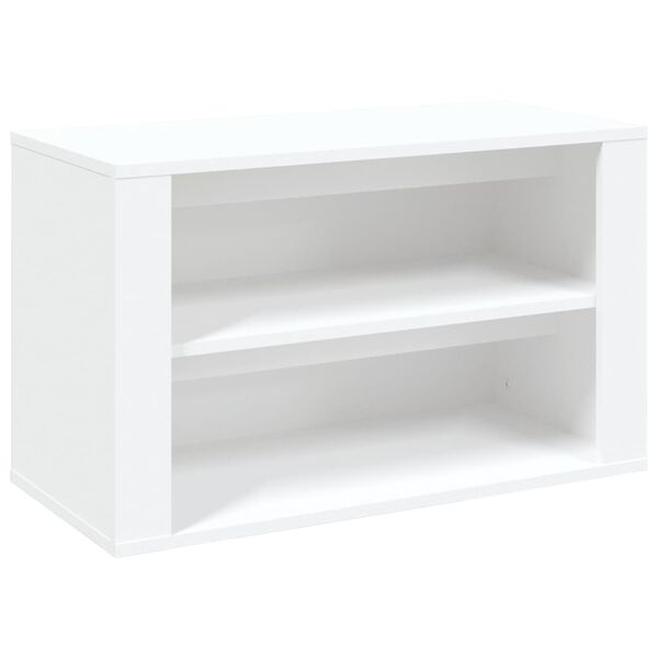 vidaXL Παπουτσοθήκη Λευκή 75x35x45 εκ. από Επεξεργασμένο Ξύλο