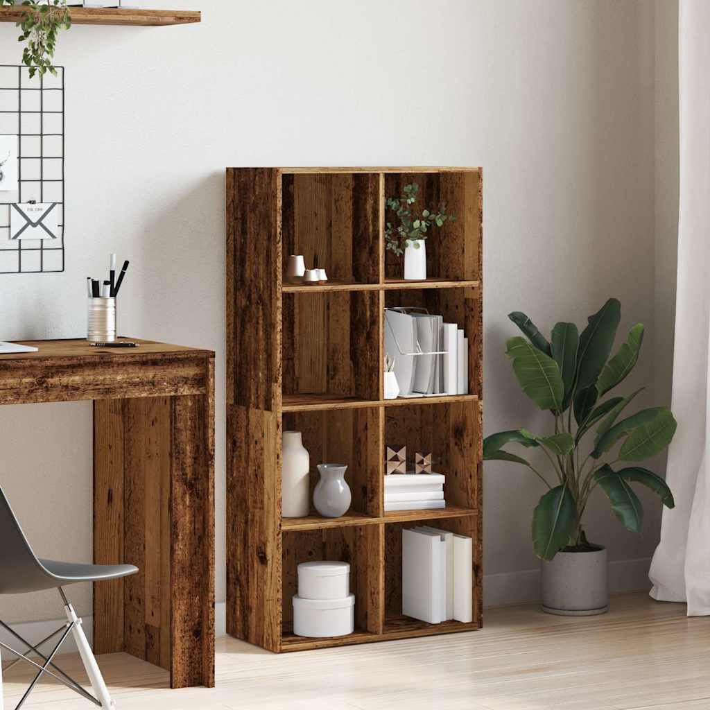 ντουλάπι βιβλίων vidaXL Παλιό ξύλο 66x30x130 cm Κατασκευασμένο ξύλο