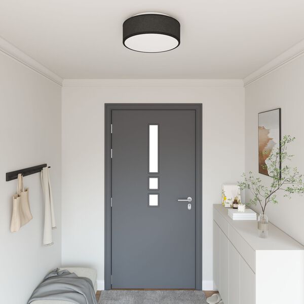 vidaXL Λάμπα Οροφής Μαύρο 38 x 13.5 εκ. ύφασμα