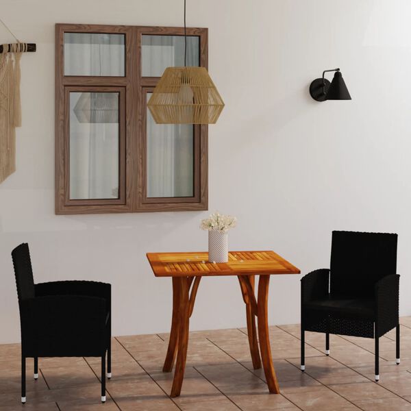 vidaXL &Sigma;&epsilon;&tau; &Tau;&rho;&alpha;&pi;&epsilon;&zeta;&alpha;&rho;ί&alpha;&sigmaf; &Kappa;ή&pi;&omicron;&upsilon; 3 &Tau;&epsilon;&mu;&alpha;&chi;ί&omega;&nu; &Mu;&alpha;ύ&rho;&omicron;