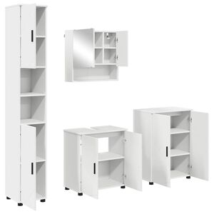vidaXL &Sigma;&epsilon;&tau; &Epsilon;&pi;ί&pi;&lambda;&omega;&nu; &Mu;&pi;ά&nu;&iota;&omicron;&upsilon; 4 pcs &Lambda;&epsilon;&upsilon;&kappa;ό &Epsilon;&pi;&epsilon;&xi;&epsilon;&rho;&gamma;&alpha;&sigma;&mu;έ&nu;&omicron; &xi;ύ&lambda;&omicron; & &Mu;έ&tau;&alpha;&lambda;&lambda;&omicron;