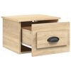 vidaXL Κομοδίνο Επιτοίχιο Sonoma Δρυς 41,5 x 36 x 28 εκ.