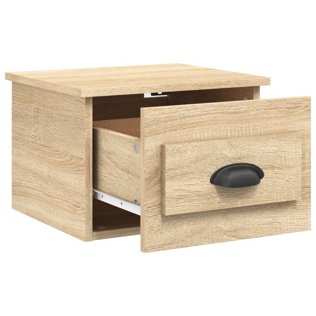 vidaXL Κομοδίνο Επιτοίχιο Sonoma Δρυς 41,5 x 36 x 28 εκ.