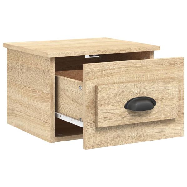 vidaXL Κομοδίνο Επιτοίχιο Sonoma Δρυς 41,5 x 36 x 28 εκ.