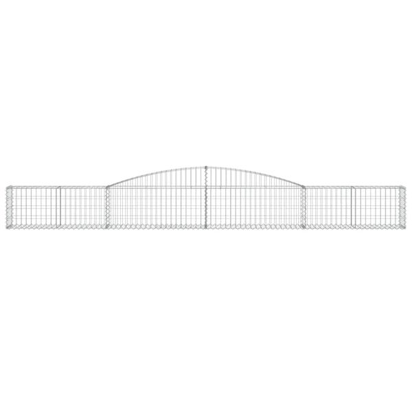 vidaXL Συρματοκιβώτια Τοξωτά 4 τεμ. 400x30x40/60 εκ. Γαλβαν. Ατσάλι