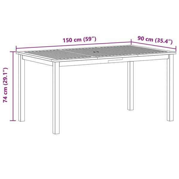 vidaXL Σέτ φαγητού για κήπο 5 pcs Μπεζ Πολυ ράταν