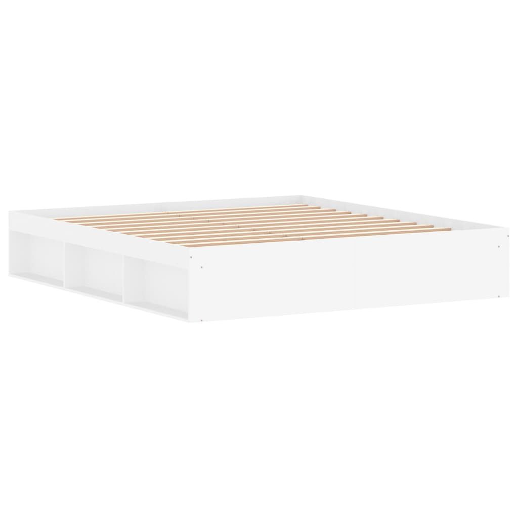 vidaXL Πλαίσιο Κρεβατιού Λευκό 180 x 200 εκ. Super King