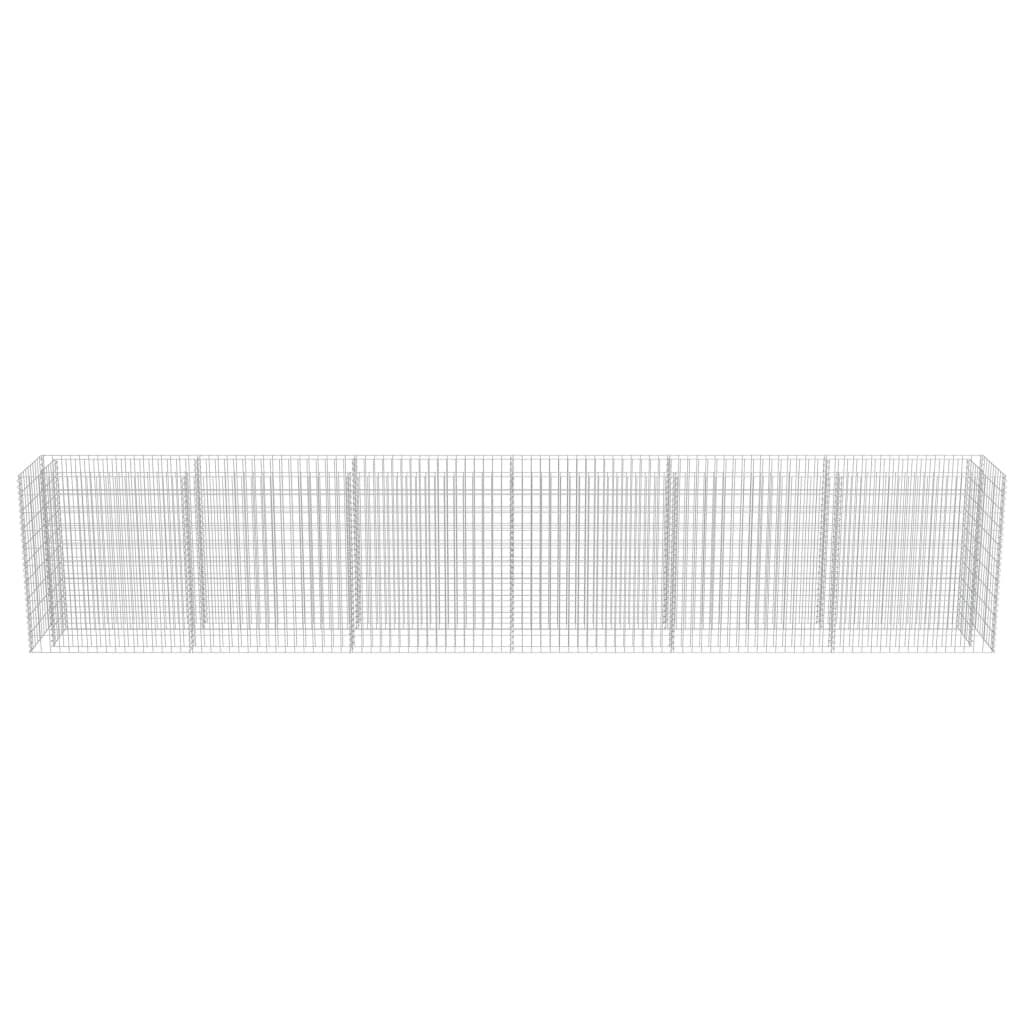 vidaXL Συρματοκιβώτιο-Γλάστρα Υπερυψωμένη 540x50x100 εκ. Γαλβ. Χάλυβας