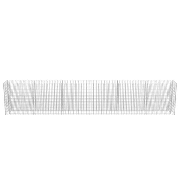 vidaXL Συρματοκιβώτιο-Γλάστρα Υπερυψωμένη 540x50x100 εκ. Γαλβ. Χάλυβας