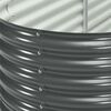 vidaXL Ζαρντινιέρα Υπερυψωμένη Γκρι 240x80x81 εκ. Γαλβανισμ. Χάλυβας