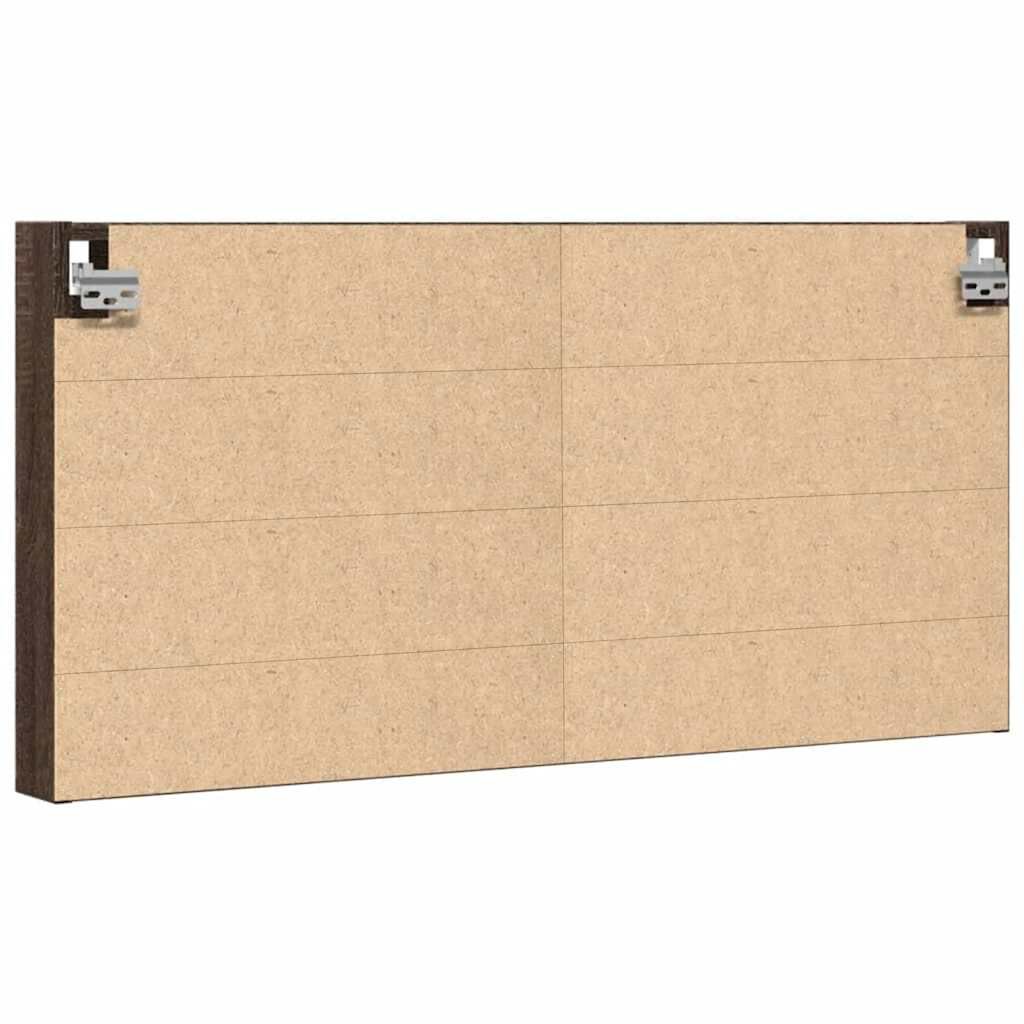 vidaXL Βιτρίνα Καφέ Δρυς 100x8,5x50 εκ. από Επεξεργασμένο Ξύλο