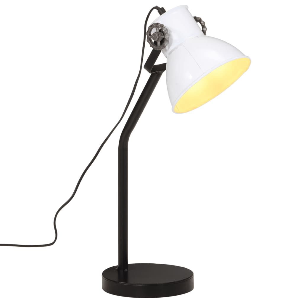 vidaXL Φωτιστικό Γραφείου 25 W Λευκό 17x17x60 εκ. Ε27