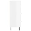 vidaXL Ντουλάπι Γυαλιστερό Λευκό 69,5x34x90 εκ. Επεξεργασμένο Ξύλο