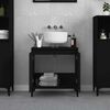 vidaXL Ντουλάπι Νιπτήρα Μαύρο 58x33x60 εκ. Επεξεργασμένο Ξύλο