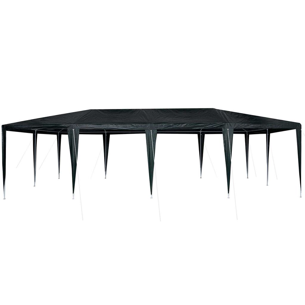 vidaXL Σκηνή Πάρτυ Πράσινο, Άσπρο 800 x 400 x 266 εκ