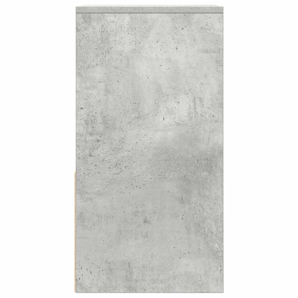 vidaXL Κομοδίνο με συρτάρι Γκρι Σκυροδέματος 35x34x66,5 εκ.