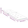 vidaXL Μαξιλάρι Σεζλόνγκ Μπλε (75+105) x 50 x 4 εκ.