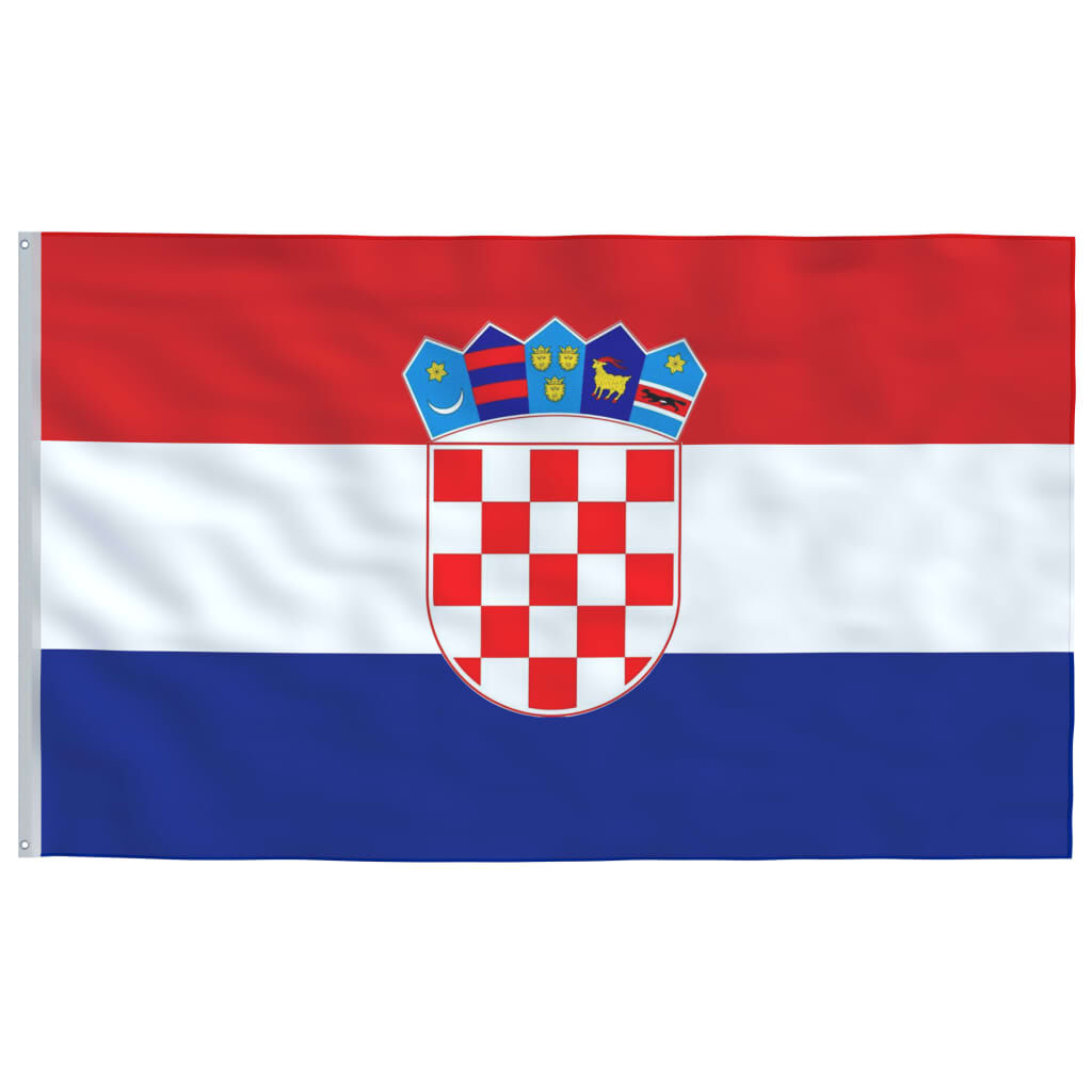 vidaXL Σημαία Κροατίας 90 x 150 εκ.