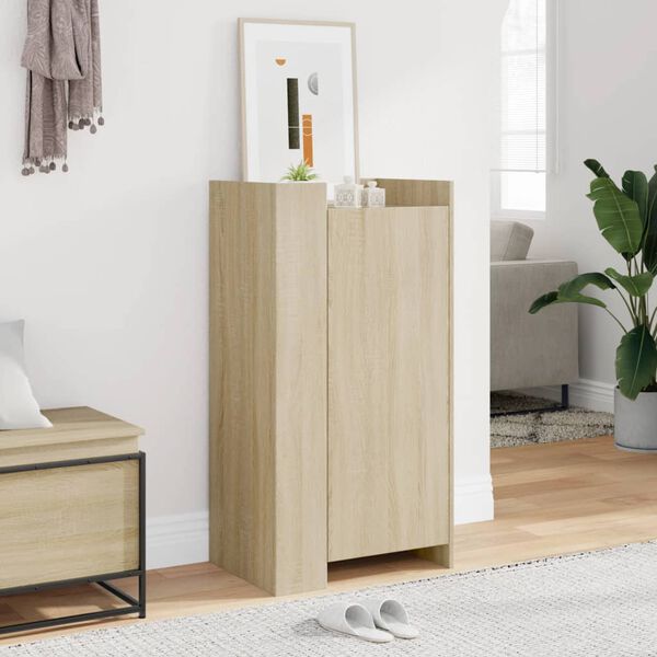 vidaXL Παπουτσοθήκη Sonoma Δρυς 52x37,5x100 εκ. από Επεξεργασμένο Ξύλο