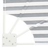 vidaXL Αδιάφανο σκίαστρο μπαλκονιού Ανθρακί και λευκό 160 x 160 cm