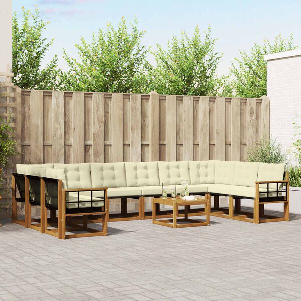 vidaXL &Sigma;&epsilon;&iota;&rho;ά &Kappa;&alpha;&nu;&alpha;&pi;έ &Epsilon;&xi;&omega;&tau;&epsilon;&rho;&iota;&kappa;&omicron;ύ &mu;&epsilon; &mu;&alpha;&xi;&iota;&lambda;ά&rho;&iota; 11 pcs &Phi;&upsilon;&sigma;&iota;&kappa;ό &kappa;&alpha;&iota; &Kappa;&rho;έ&mu;&alpha;