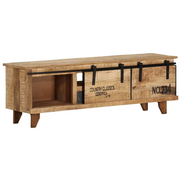 vidaXL Έπιπλο Τηλεόρασης 120 x 30 x 40 εκ. από Μασίφ Ξύλο Μάνγκο