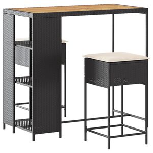 vidaXL &Sigma;&epsilon;&tau; &Epsilon;&pi;ί&pi;&lambda;&omega;&nu; &Mu;&pi;&alpha;&rho; &Kappa;ή&pi;&omicron;&upsilon; 3 &tau;&epsilon;&mu;. &Mu;&alpha;ύ&rho;&omicron; &Sigma;&upsilon;&nu;&theta;. &Rho;&alpha;&tau;ά&nu; &mu;&epsilon; &Mu;&alpha;&xi;&iota;&lambda;ά&rho;&iota;&alpha;