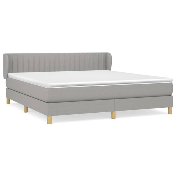 vidaXL &Kappa;&rho;&epsilon;&beta;ά&tau;&iota; Boxspring &mu;&epsilon; &Sigma;&tau;&rho;ώ&mu;&alpha; &Alpha;&nu;&omicron;&iota;&chi;&tau;ό &Gamma;&kappa;&rho;&iota; 180x200 &epsilon;&kappa;. &Upsilon;&phi;&alpha;&sigma;&mu;ά&tau;&iota;&nu;&omicron;