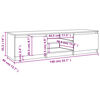 vidaXL Έπιπλο Τηλεόρασης Γκρι Sonoma 140x40x35,5 εκ. από Επεξεργ. Ξύλο