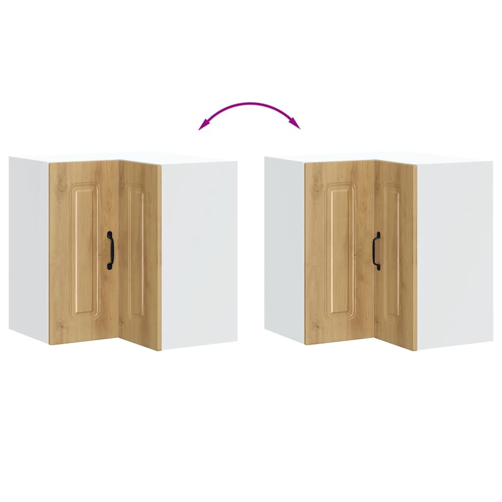 vidaXL Γωνιακό ντουλάπι κουζίνας "Kalmar" Artisan Oak Engineered Wood