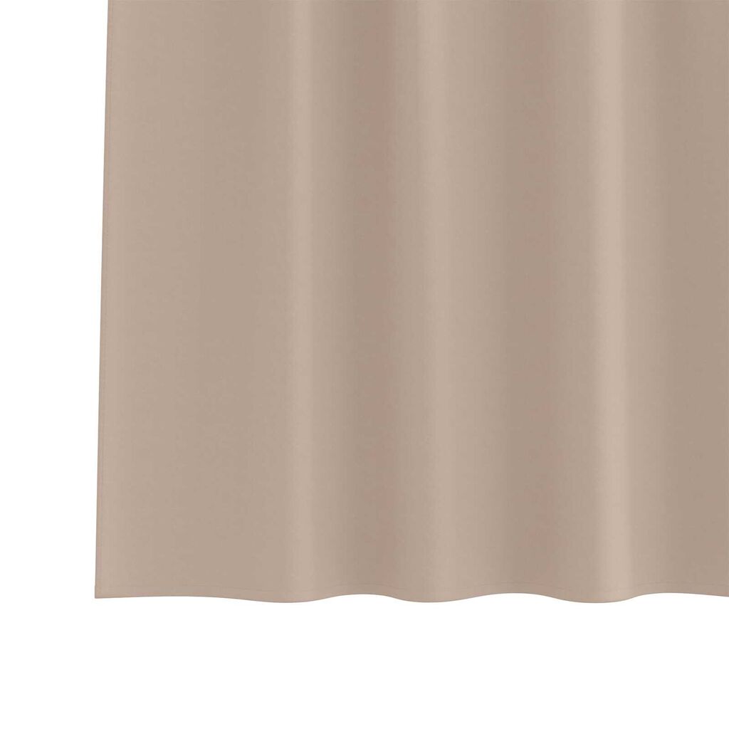 vidaXL Κουρτίνες με κουρτίνες 2 pcs Taupe 245 x 140 εκ. Πολυεστέρας