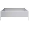 vidaXL Ζαρντινιέρα Υπερυψωμένη 100x100x33,5 εκ. Γαλβανισμένο Χάλυβα
