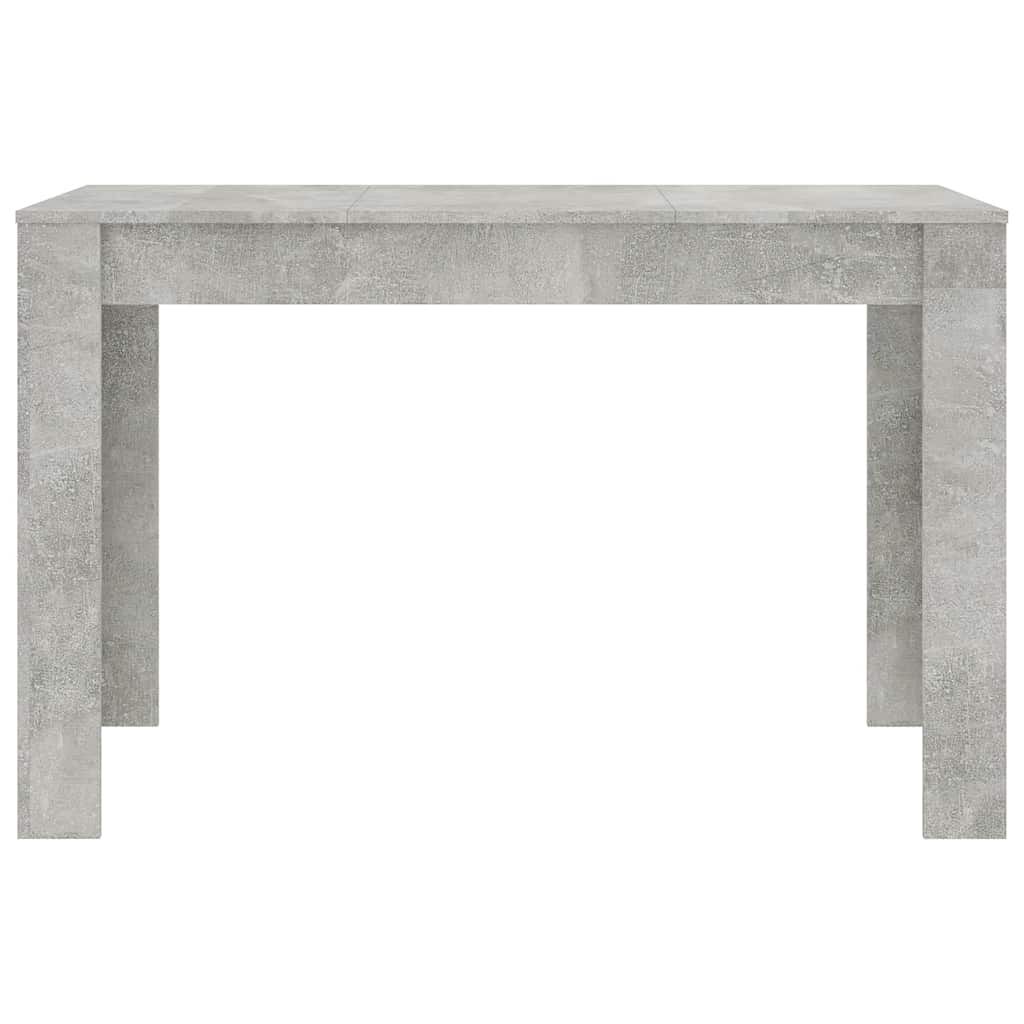 vidaXL Τραπεζαρία Γκρι του Σκυροδέματος 120x60x76 εκ. από Επεξ. Ξύλο