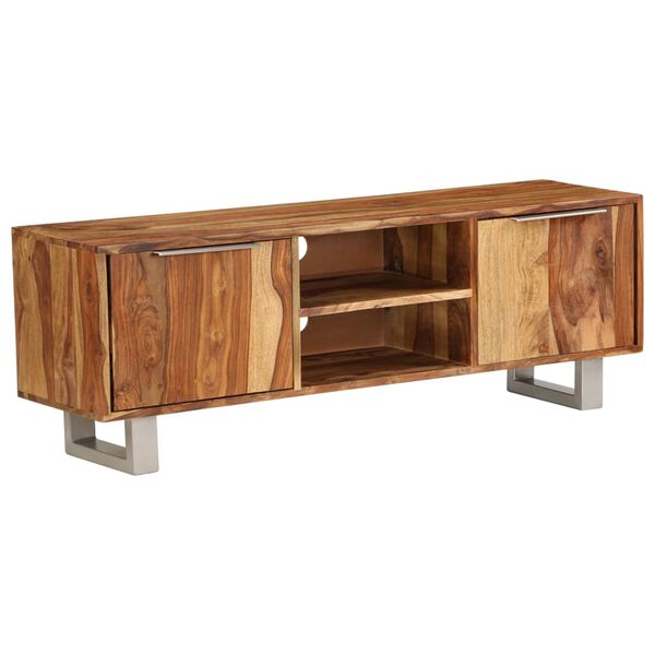 vidaXL Έπιπλο Τηλεόρασης Μελί 118 x 30 x 40 εκ. Μασίφ Ξύλο Ακακίας