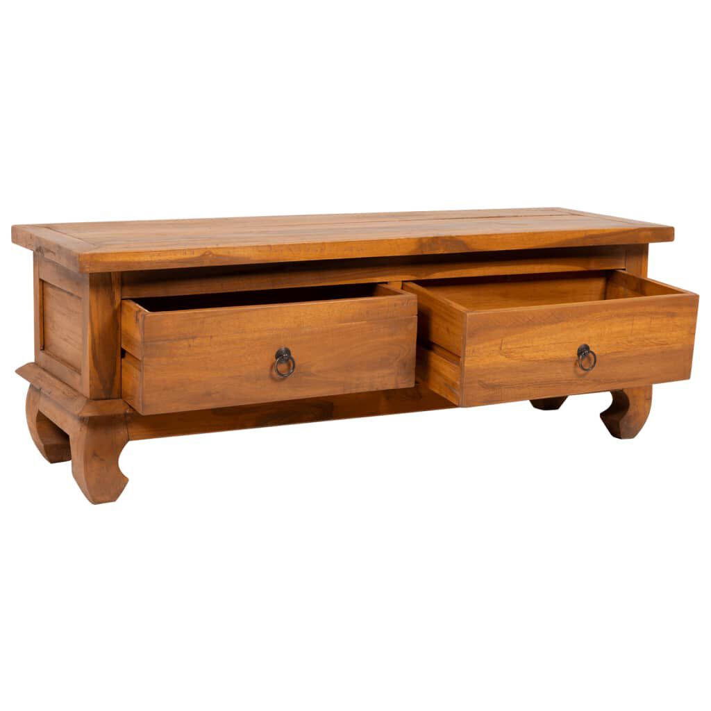 vidaXL Έπιπλο Τηλεόρασης 110x35x40 εκ. από Μασίφ Ξύλο Teak