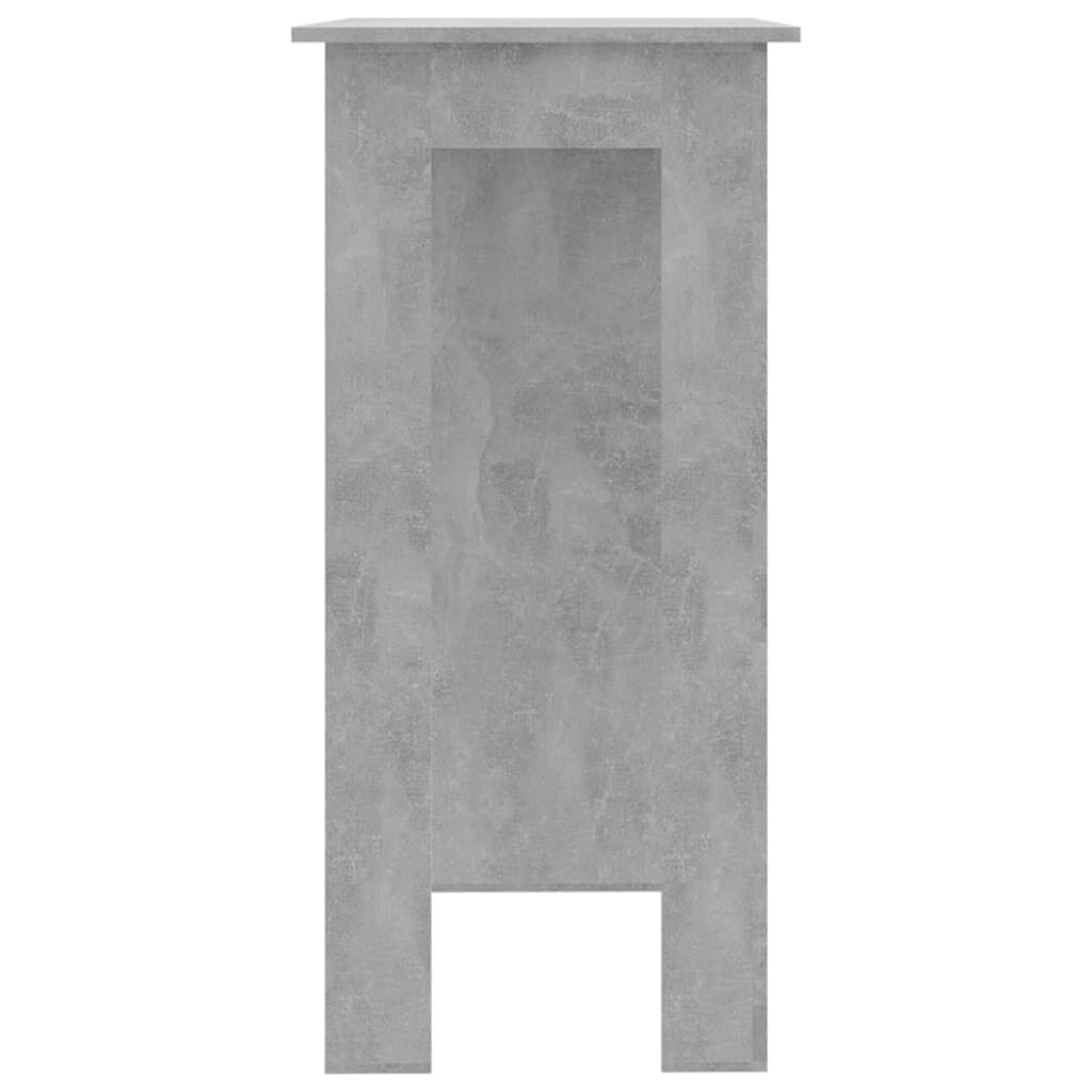 vidaXL Τραπέζι Κονσόλα με Ράφι Γκρι Σκυρ 102x50x103,5εκ. Επεξεργ. Ξύλο