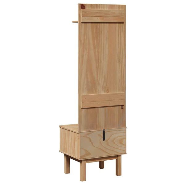 vidaXL Έπιπλο χωλ OTTA 50x40x160 εκ. Μασίφ Ξύλο Πεύκου