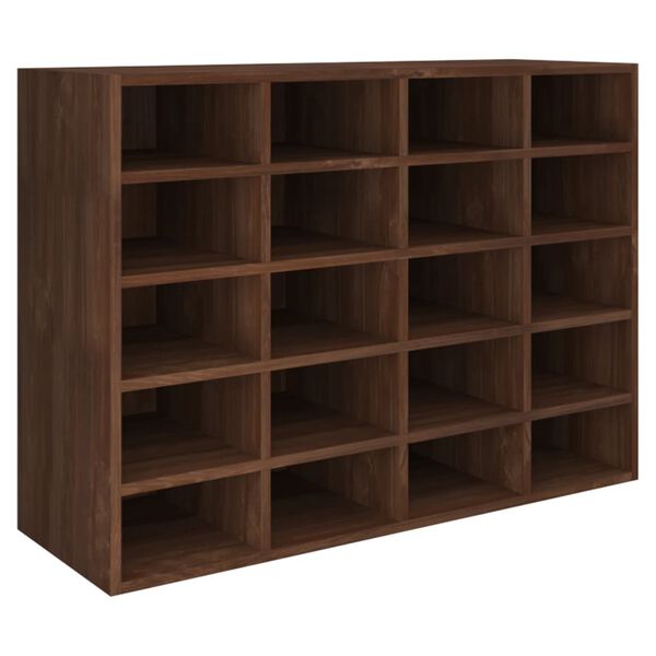 vidaXL Ραφιέρα Παπουτσιών Καφέ Δρυς 92x30x67,5 εκ. από Επεξ. Ξύλο