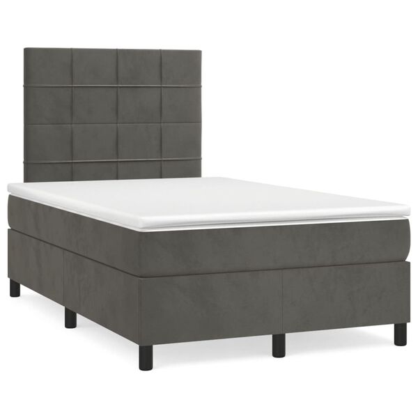 vidaXL &Kappa;&rho;&epsilon;&beta;ά&tau;&iota; Boxspring &mu;&epsilon; &Sigma;&tau;&rho;ώ&mu;&alpha; &Sigma;&kappa;&omicron;ύ&rho;&omicron; &Gamma;&kappa;&rho;&iota; 120x190 &epsilon;&kappa;. &Beta;&epsilon;&lambda;&omicron;ύ&delta;&iota;&nu;&omicron;