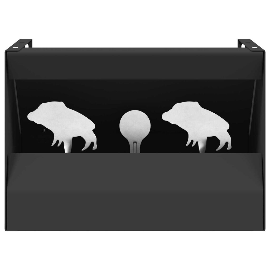 vidaXL Κουτί Παγίδας Σφαιρών Μαύρο 29 x 22 x 20 εκ Ατσάλι