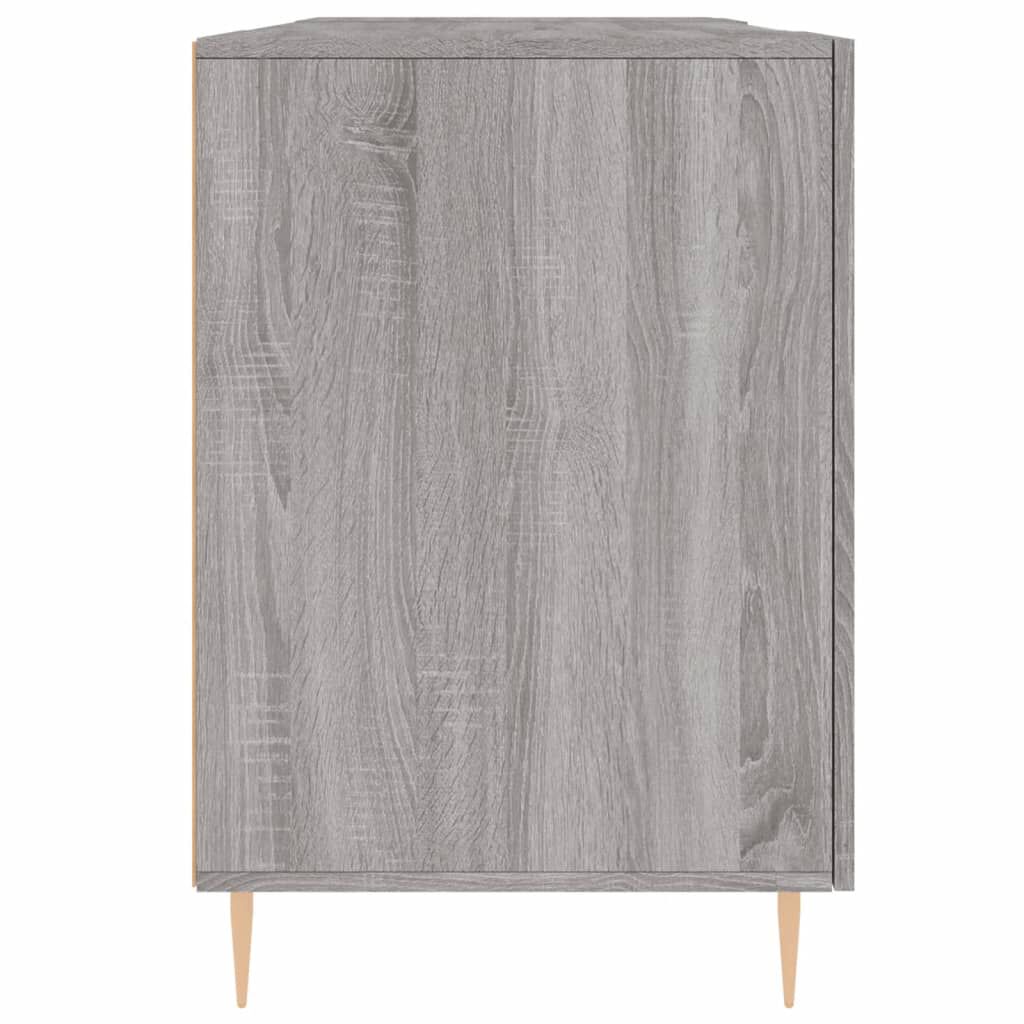 vidaXL Γραφείο Γκρι Sonoma 140 x 50 x 75 εκ. από Επεξεργασμένο Ξύλο