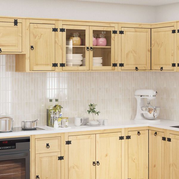 vidaXL Ντουλαπιού με ράφι Μέλι 60 x 32 x 40 εκ. Στερεά ξυλεία πεύκου