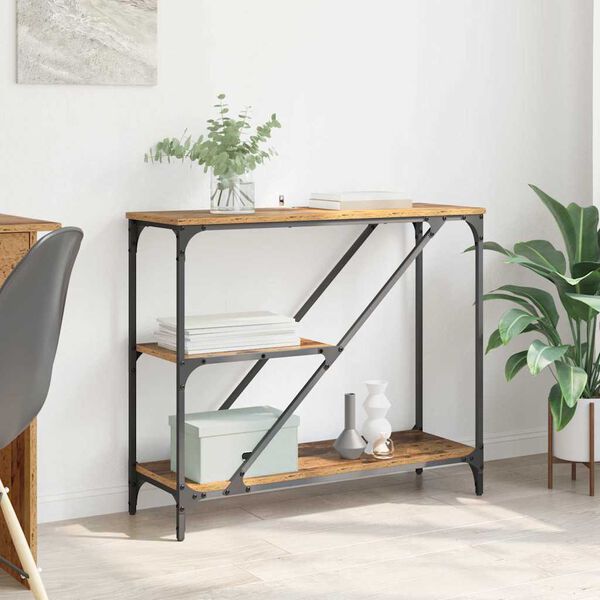 vidaXL &Tau;&rho;&alpha;&pi;έ&zeta;&iota; &kappa;&omicron;&nu;&sigma;ό&lambda;&alpha;&sigmaf; &Pi;&alpha;&lambda;&iota;ό &Xi;ύ&lambda;&omicron; 88,5 x 30 x 75 &epsilon;&kappa;.