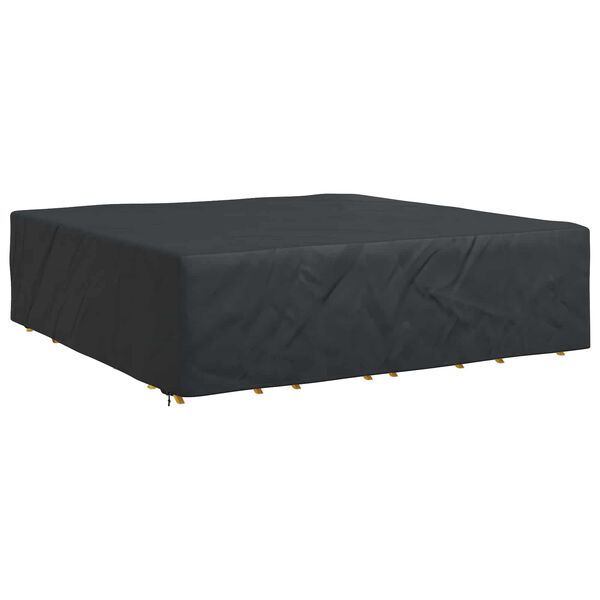 vidaXL Κάλυμμα επίπλων Μονόχρωμο Μαύρο 260 x 260 x 90 cm 600D