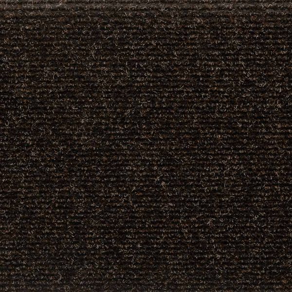vidaXL Πατάκια Σκαλιών Αυτοκόλλητα 15 τεμ. 65x21x4 εκ. Σκούρο Καφέ Ορθογώνια Άκρη