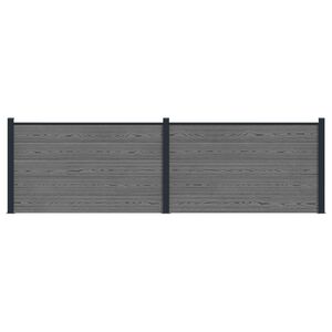 vidaXL &Pi;ά&nu;&epsilon;&lambda; &Phi;&rho;ά&chi;&tau;&eta; 2 pcs WPC &kappa;&alpha;&iota; &Alpha;&lambda;&omicron;&upsilon;&mu;ί&nu;&iota;&omicron; &Gamma;&kappa;&rho;&iota;