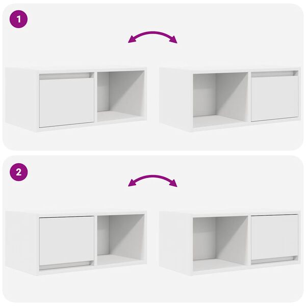vidaXL Έπιπλα Τηλεόρασης 2 τεμ. 60x31x25,5 εκ. Επεξεργασμένο Ξύλο